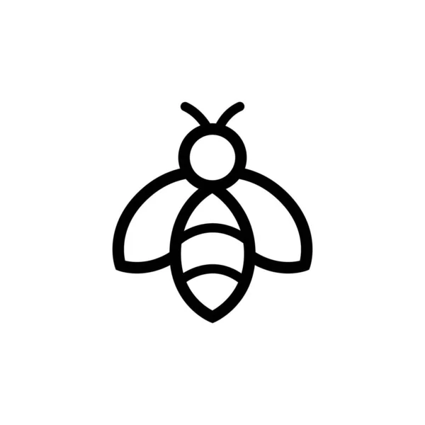 蜂のロゴテンプレートベクトルアイコンイラストデザイン — ストックベクタ