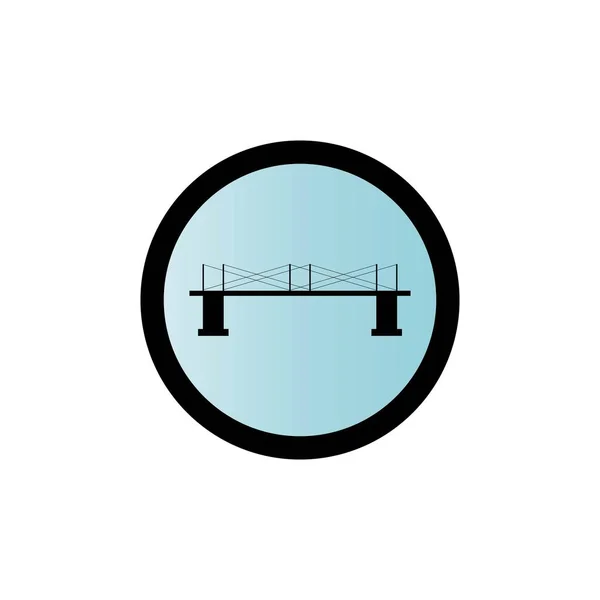 Brücke Logo Vorlage Vektor Symbol Illustration Design — Stockvektor