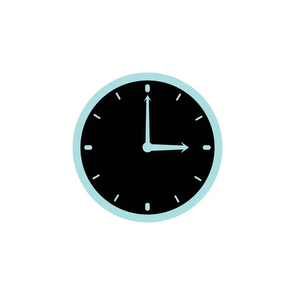 Reloj Icono Diseño Logotipo Vector Ilustración Alarma — Archivo Imágenes Vectoriales