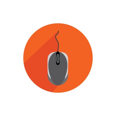 bilgisayar faresi logo vektör tasarım örnekleme şablonu