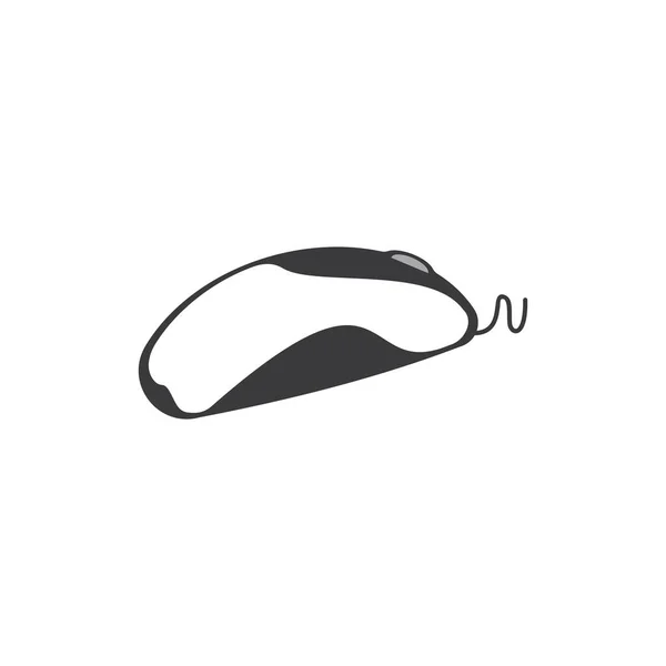 Комп Ютерна Миша Логотип Векторний Дизайн Шаблон Ілюстрації — стоковий вектор