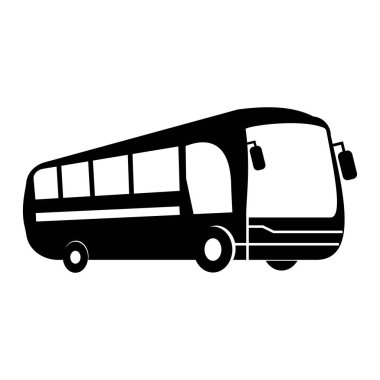 Otobüs Simgesi, Otobüs Vektörü Resim Şablonu Tasarımı