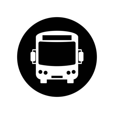 Otobüs Simgesi, Otobüs Vektörü Resim Şablonu Tasarımı