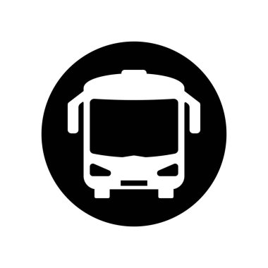 Otobüs Simgesi, Otobüs Vektörü Resim Şablonu Tasarımı