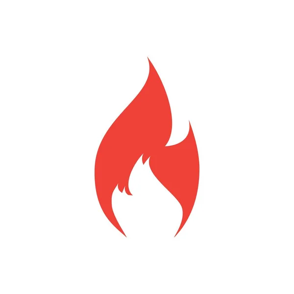 Вектор Вогню Елемент Логотипу Піктограма Вогню Ізольована Дизайнерська Ілюстрація — стоковий вектор