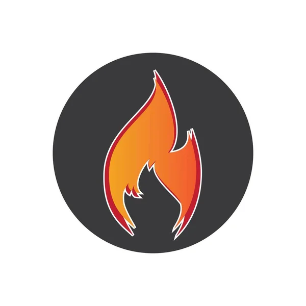 Vector Fuego Elemento Logotipo Icono Fuego Diseño Aislado Ilustración — Archivo Imágenes Vectoriales