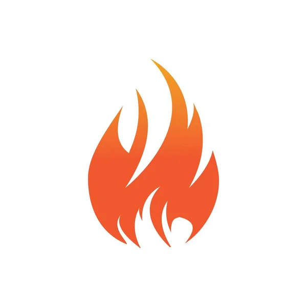 Vector Fuego Elemento Logotipo Icono Fuego Diseño Aislado Ilustración — Archivo Imágenes Vectoriales