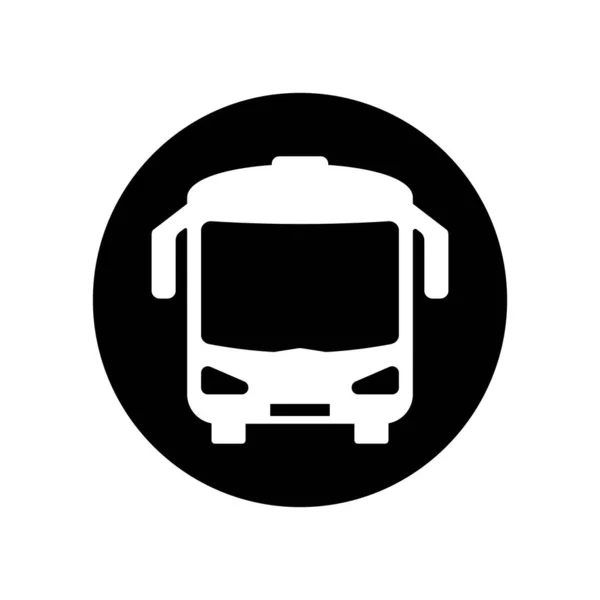 Otobüs Simgesi Otobüs Vektörü Resim Şablonu Tasarımı — Stok Vektör