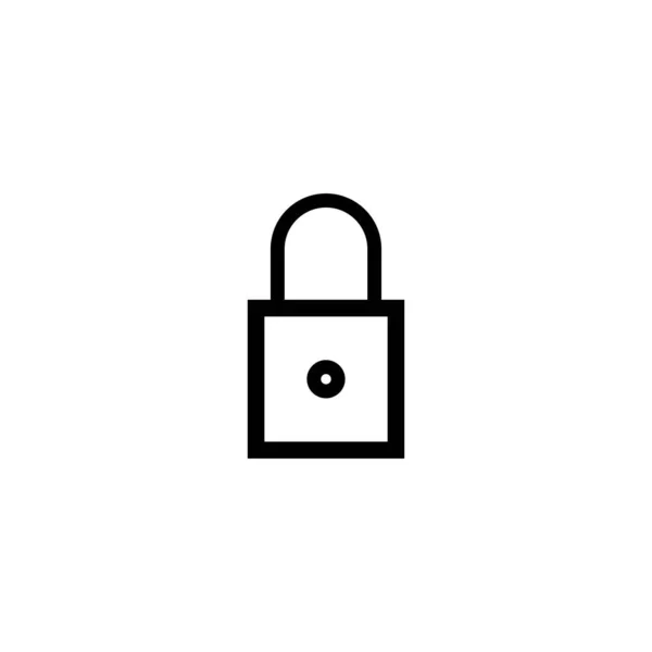 Padlock Vector Icon Isolated Template Design Illustration — Stock Vector