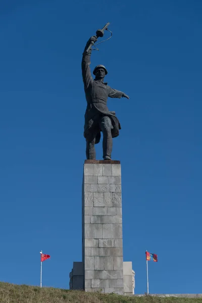Peremilovo Village Town Dmitrov Moscow Region Russia October 2018 Monument — Stock Photo, Image