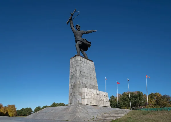Peremilovo 드미트로프 모스크바 러시아 2018 전투의 모스크바 Peremilovskaya 높이에 기념물 — 스톡 사진