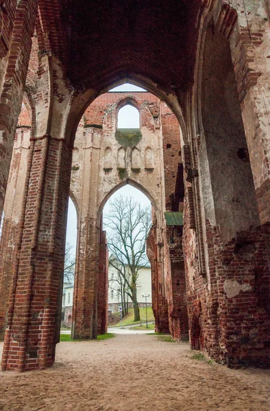 Catedral Tartu Una Antigua Iglesia Católica Tartu Dorpat Estonia —  Fotos de Stock