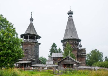 Bakire Ahşap çadır Doğuş Kilisesi (1659), Gimreka Köyü, Podporozhsky bölgesi, Leningrad region, Rusya Federasyonu
