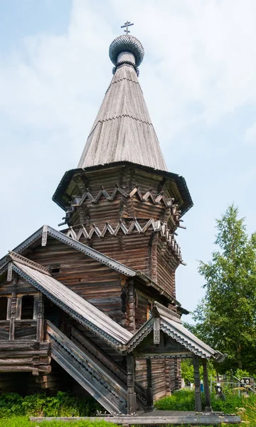 Τέντα Ξύλινη Εκκλησία Της Γεννήσεως Της Θεοτόκου 1659 Gimreka Χωριό — Φωτογραφία Αρχείου