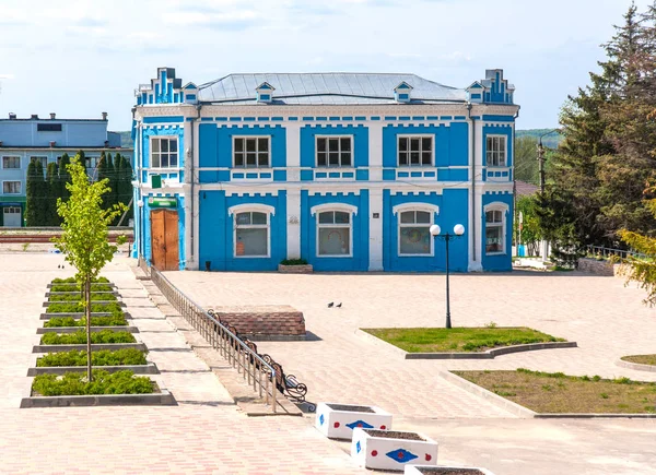 Casa Velha Praça Central Zadonsk Oblast Lipetsk Rússia — Fotografia de Stock