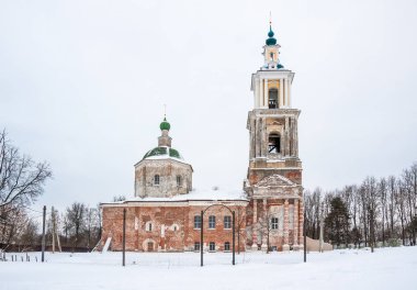 Verey Nativity Katedrali, Kremlin kış, Vereya kasaba, Naro-Fominsky District, Moskova Oblast, Rusya Federasyonu 