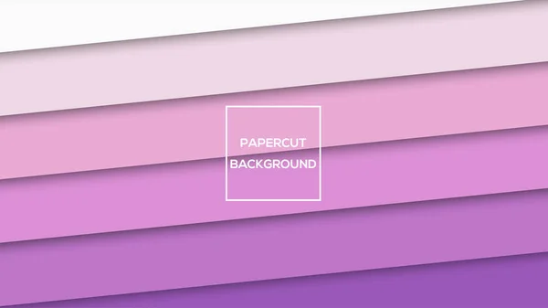 Suave Color Púrpura Papel Papel Cortado Fondo Vector Ilustración Mejor — Vector de stock
