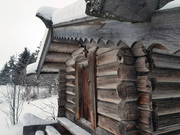Ancienne Maison Bois Abandonnée — Photo