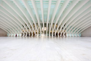 Konferans ve Sergi Merkezi, Santiago Calatrava tarafından inşa edildi. Oviedo, İspanya