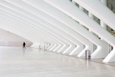Konferans ve Sergi Merkezi, Santiago Calatrava tarafından inşa edildi. Oviedo, İspanya