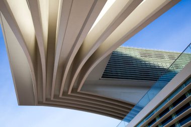 Konferans ve Sergi Merkezi, Santiago Calatrava tarafından inşa edildi. Oviedo, İspanya