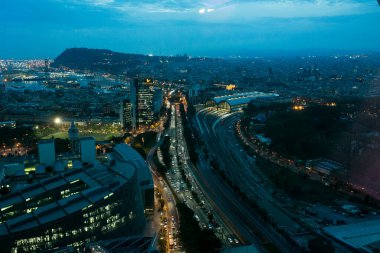 Barselona manzarası. Katalonya, İspanya