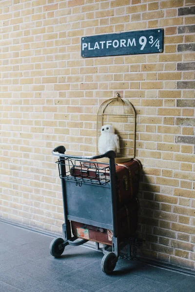 Platform King Cross Train Station London — Stock Photo, Image