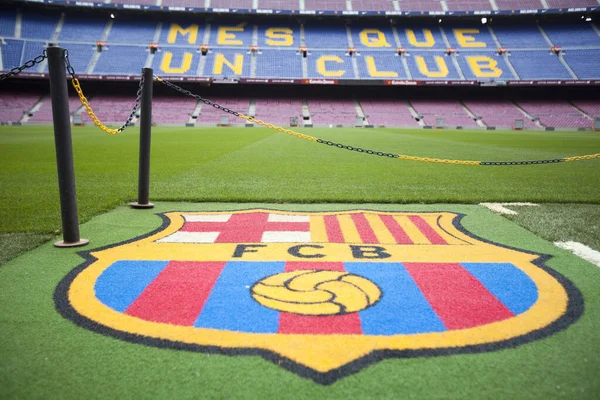 stock image Barcelona, Spain -13 May 2014- Empty stadium of FC. Barcelona
