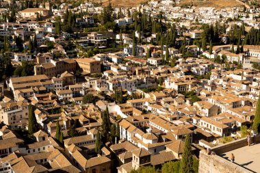 Albaizn Mahallesi, Alhambra 'dan. Granada, İspanya
