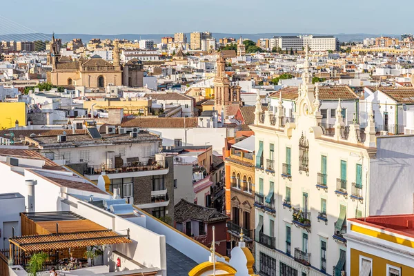 Sevilla Španělsko Října2019 Pohled Metropol Slunečník Kopuli Budovy Panten Los — Stock fotografie