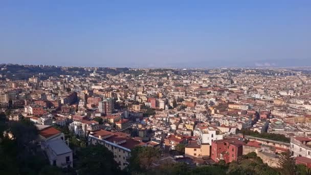 Napoli Italia Settembre 2020 Vista Mozzafiato Generica Dal Belvedere San — Video Stock