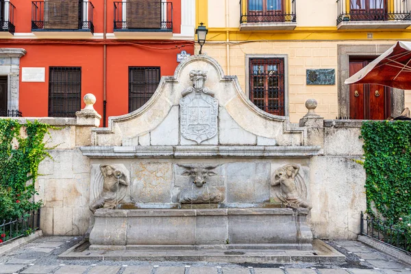 Granada Spagna Ottobre 2019 Pilar Del Toro Fontana Monumentale Plaza — Foto Stock