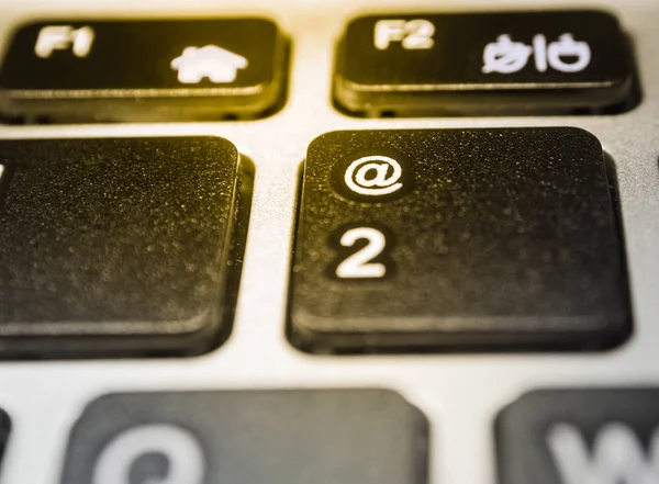 Icon Computer Keyboard Close Selective Focus — Stock Photo, Image