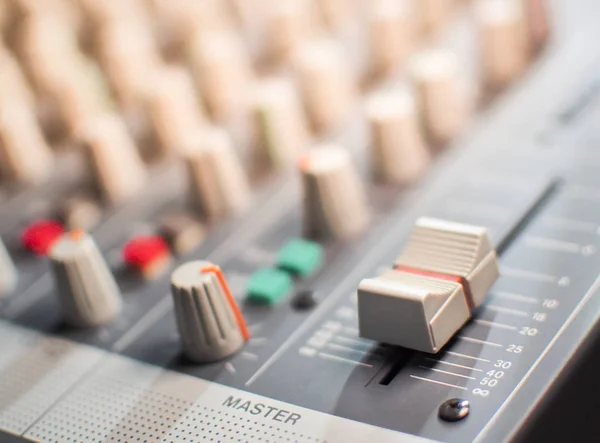 Sound Equalizer Mixing Professional Studio Equipment Sound Mixing Music Studio — Stock Photo, Image