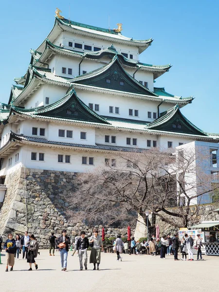 Nagoya Japón Marzo 2019 Castillo Nagoya Bajo Cielo Azul Castillo — Foto de Stock