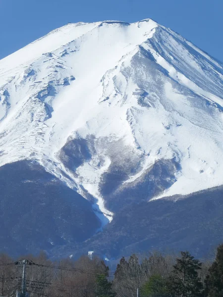 Paisagem Montanha Fuji Fujiyoshida Fuji Famoso Marco Natural Close Concentre — Fotografia de Stock