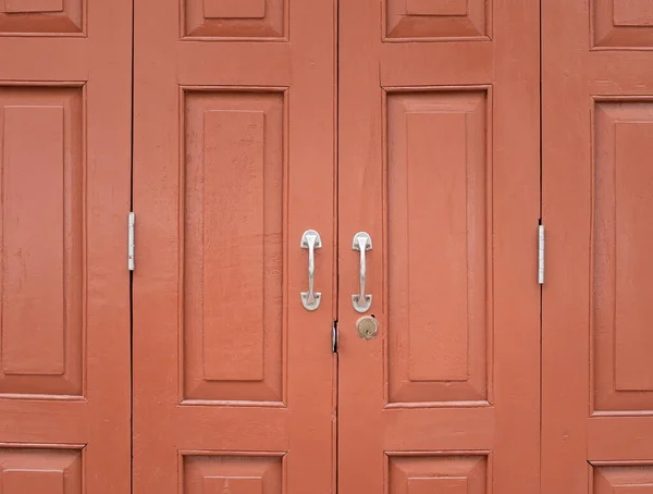 Stare Szkarłatne Czerwone Malowane Drewniane Tło Drzwi Drzwi Stylu Vintage — Zdjęcie stockowe