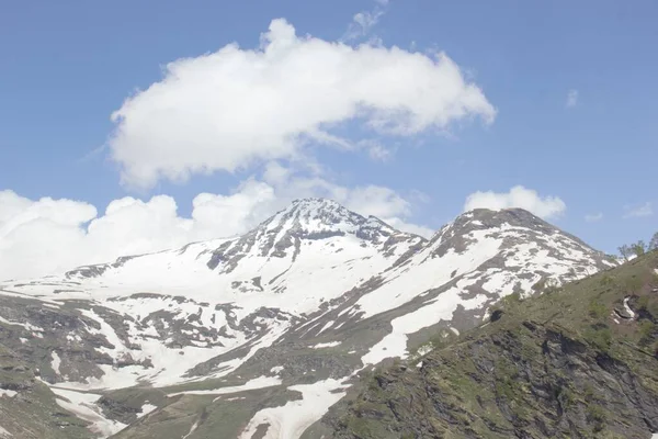 Ice Deposition Himalayan Mountain Range Northern Hill Range Covered Snow — Stock Photo, Image