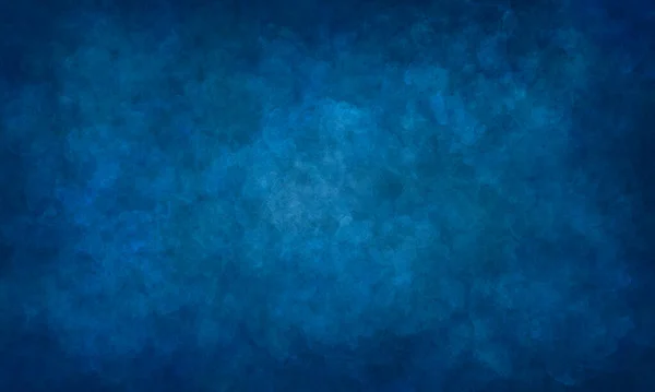 Abstract Blue Deep Darkened Grunge Background Classic Simple Traditional Background — Stock Photo, Image