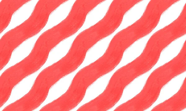 Fondo Blanco Texturizado Sin Costuras Con Rayas Diagonales Rojas Onduladas —  Fotos de Stock
