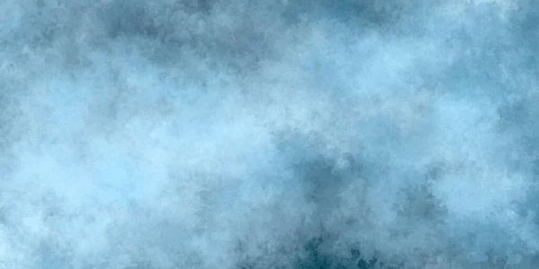 Blauer Abstrakter Grunge Hintergrund Mit Aquarell Effekt Mit Farbflecken — Stockfoto