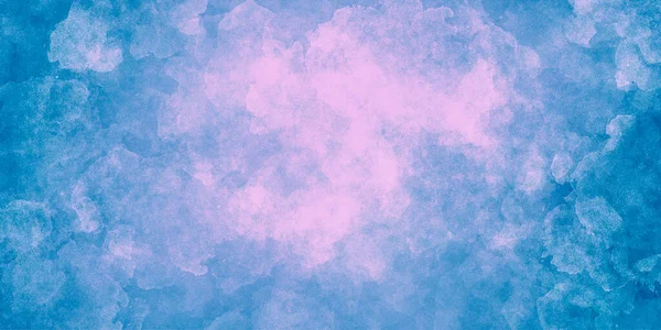 Brillante Fantástico Fondo Grunge Acuarela Abstracta Colores Azul Rosa Espacio —  Fotos de Stock