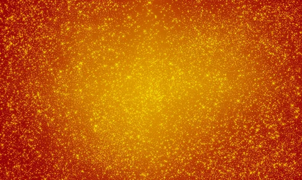 Röd Orange Festlig Ljus Lysande Bakgrund Med Många Små Stjärnor — Stockfoto