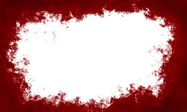 Grunge Red Frame Decor Universal Simple Primitive Background Design Invitations — Stock Photo, Image