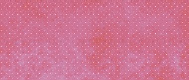 Pembe, şirin, basit grunge benekli arka planda görüldü. Pembe soyut kirli arkaplanda beyaz noktalar