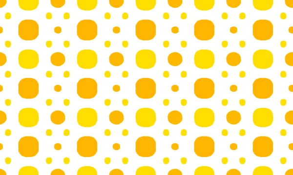 Naadloos Herhalende Heldere Feestelijke Primitieve Eenvoudig Patroon Gestippelde Gele Oranje — Stockfoto
