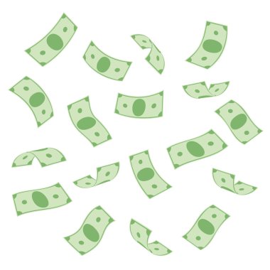 Uçan banknot dolar