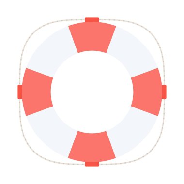 Kırmızı ve beyaz lifebuoy simgesi