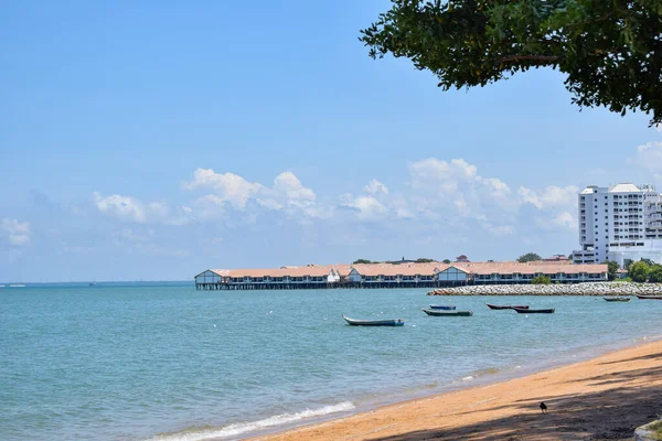 Deniz Manzarası Dağ Evi Tanjung Gemuk Sahili Port Dickson Negeri — Stok fotoğraf