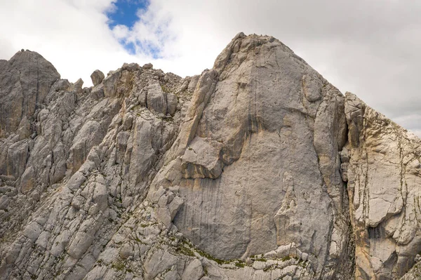 Vista Aérea Algunos Escaladores Una Las Paredes Rocosas Del Corno —  Fotos de Stock